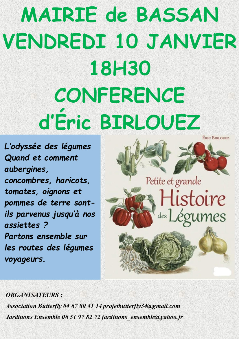 Conférence Petite et grande Histoire des Légumes