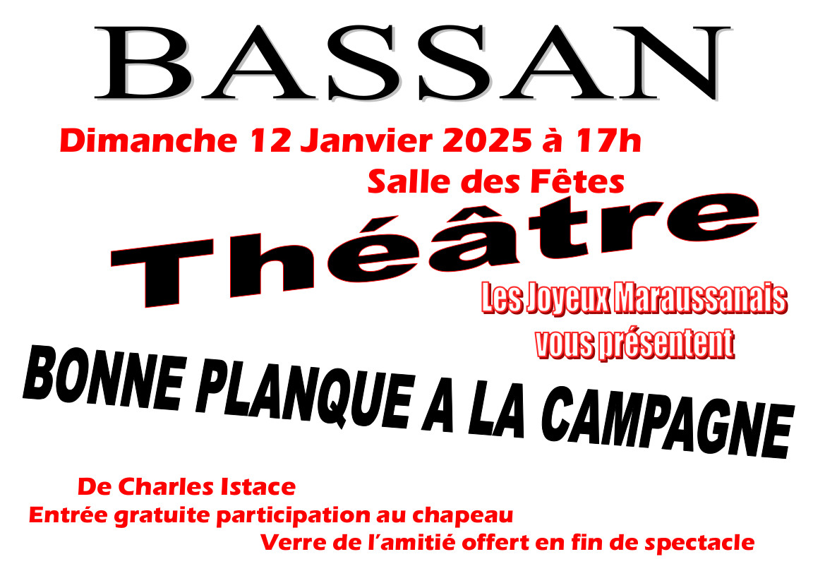 Théâtre - Dimanche 12 janvier 2025